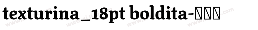 texturina_18pt boldita字体转换